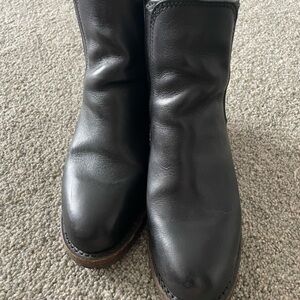 Harriet Red Wing Black Leather Boots